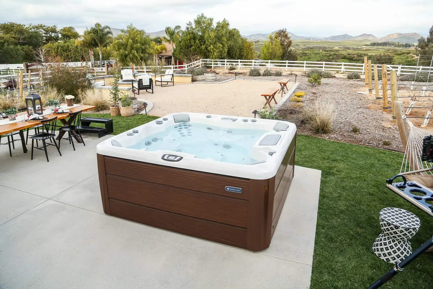 About Us - Sundance Spas Of Edmonton Hot Tub In Backyard Near Vinyard