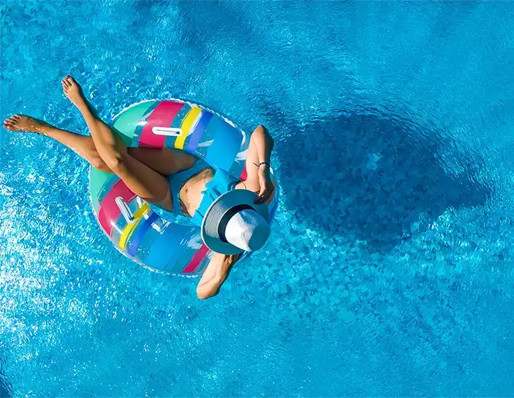 Beautiful Girl In The Swimming Pool