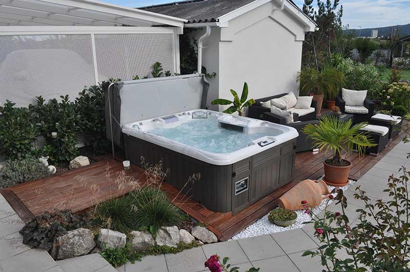How-To - Sundance Spas Of Edmonton Installation-Sundance-Spa-Garden-Backyard-Edmonton